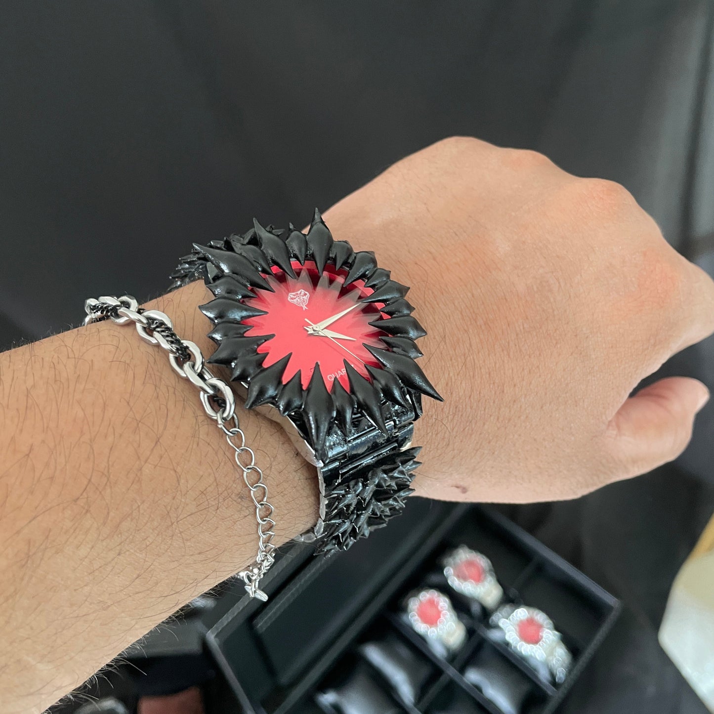 Midnight Spiked Watch