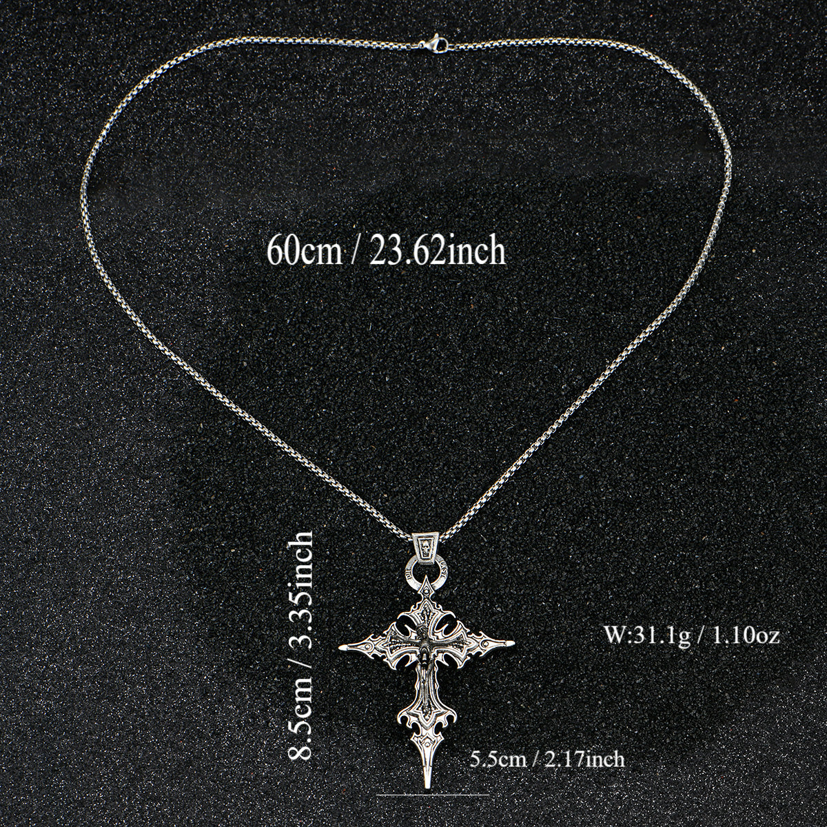 Gothic Nail Cross - Unisex Necklace