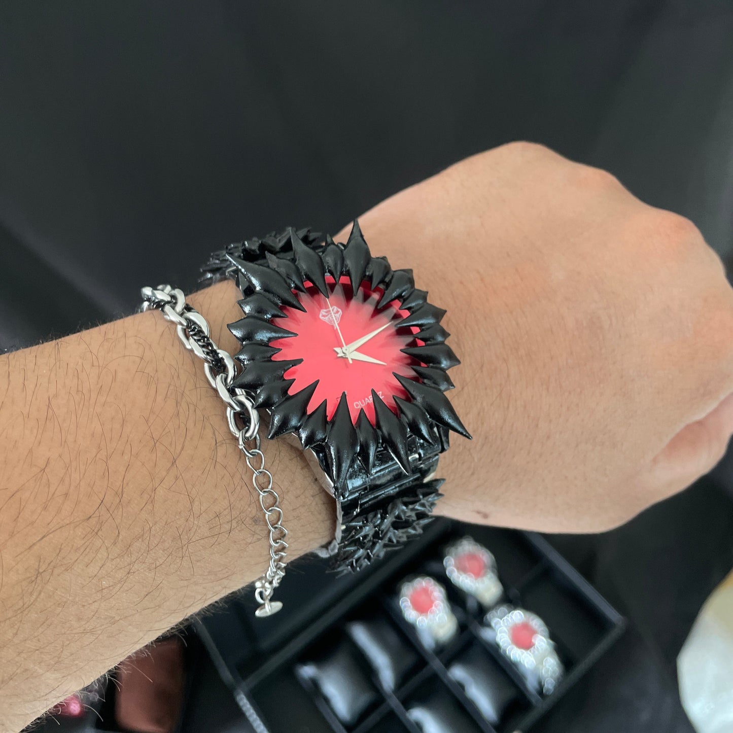 Midnight Spiked Watch