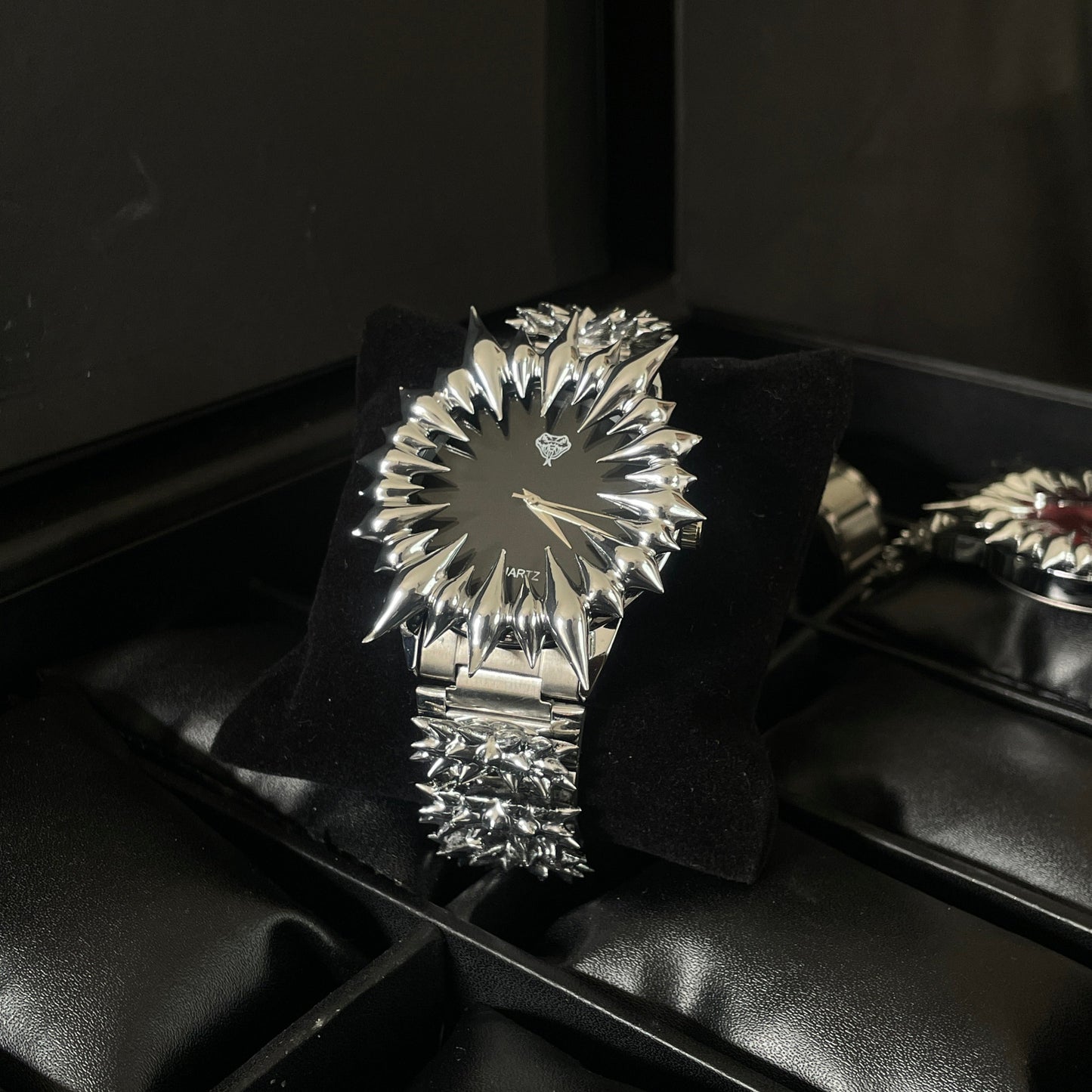 Onyx Spiked Watch