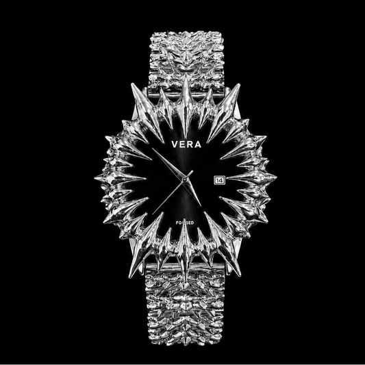 Onyx Spiked Watch